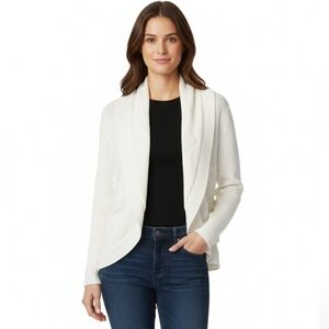 Croft & Barrow Women's Cream Open-Front Blazer